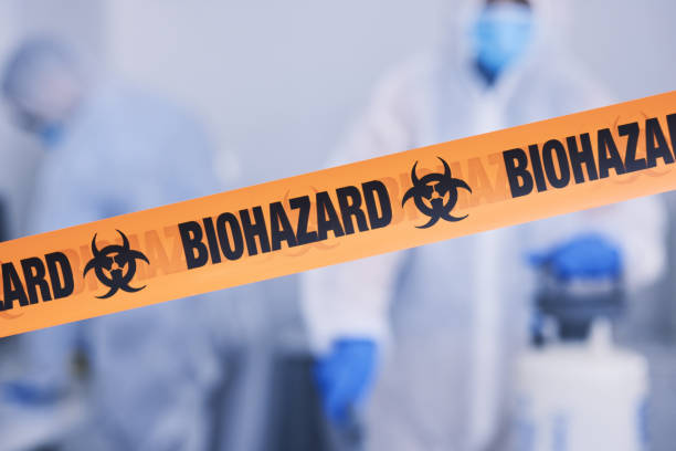 Professional Biohazard Cleanup technician working in Battle Creek, MI
